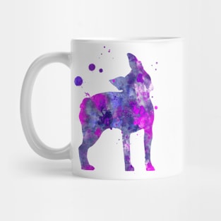 Boston Terrier Dog Watercolor Painting 2 Mug